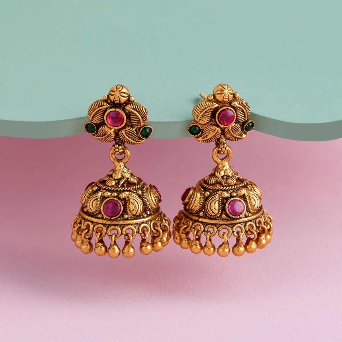 Silver Temple Earring 188184 - Image 2