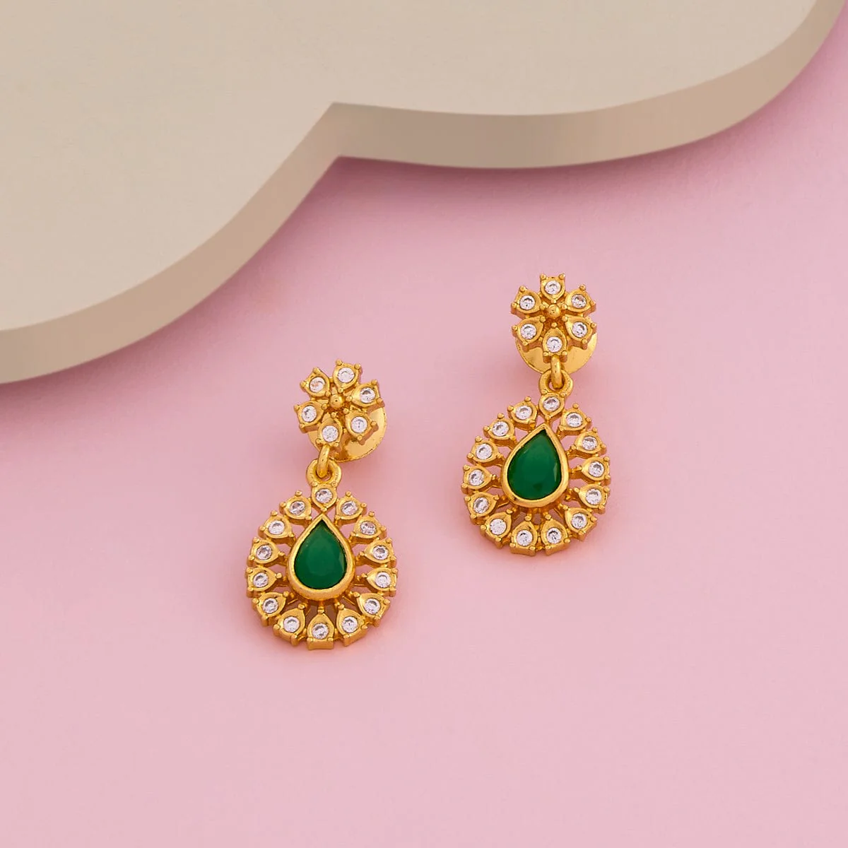 Silver Temple Earring 190493 - Image 2