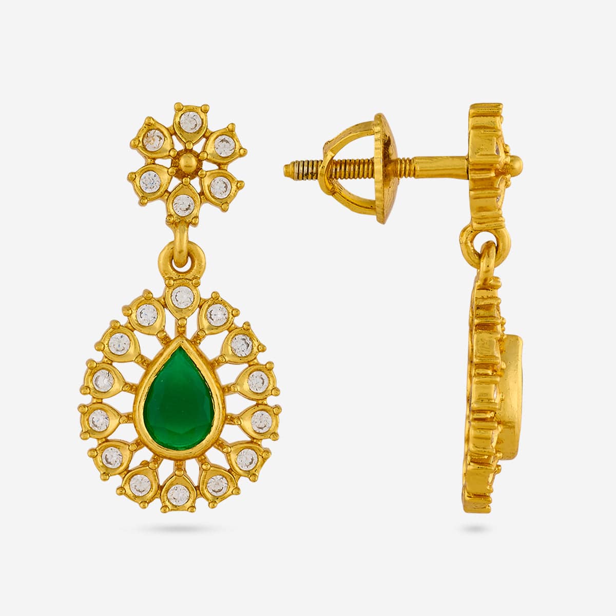 Silver Temple Earring 190493 - Image 4
