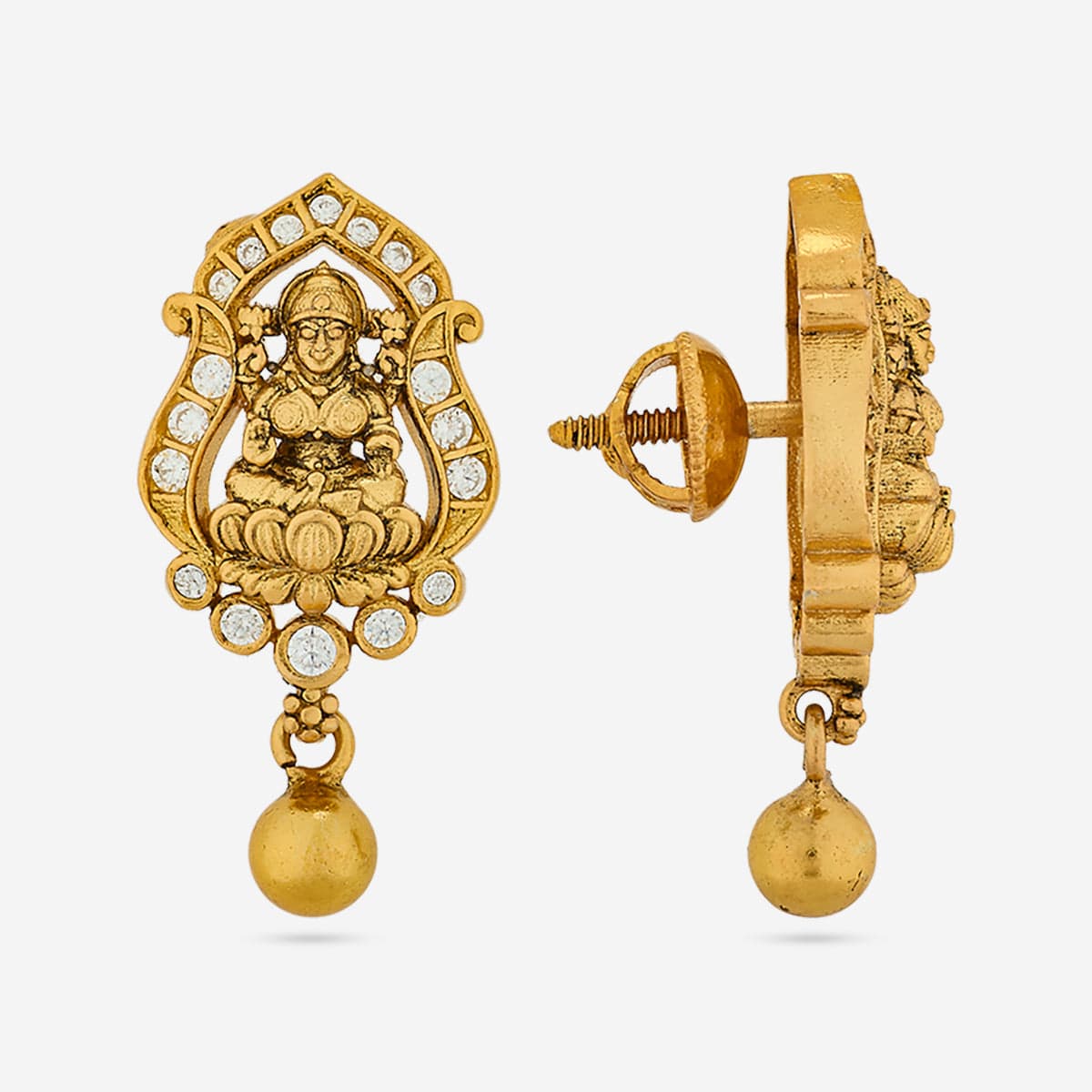 Silver Temple Earring 190564 - Image 4