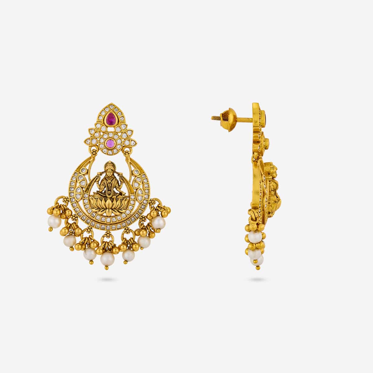 Silver Temple Earring 190566 - Image 3