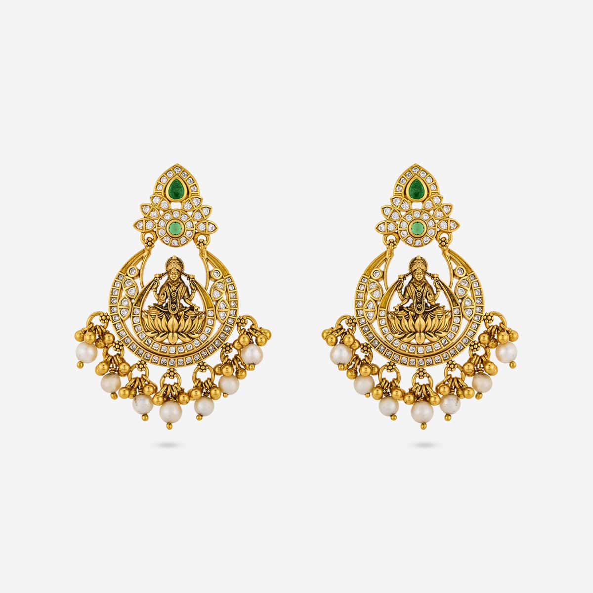 Silver Temple Earring 190566 - Image 4