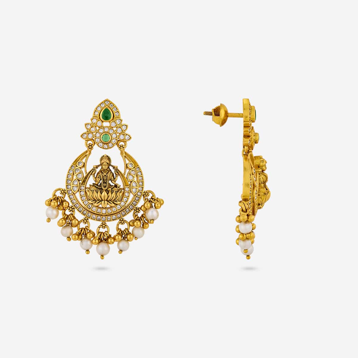 Silver Temple Earring 190566 - Image 7