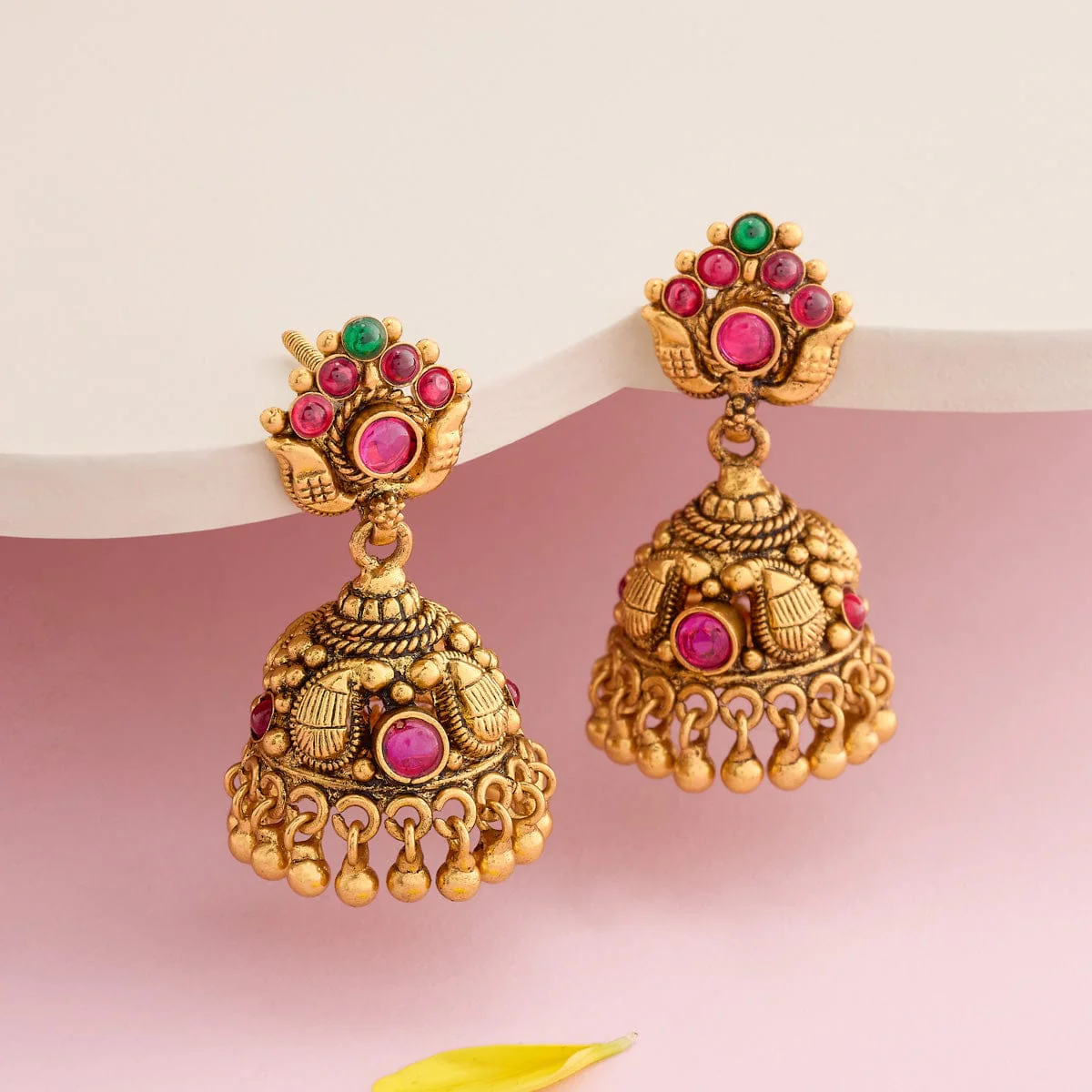 Silver Temple Earring 190626 - Image 2