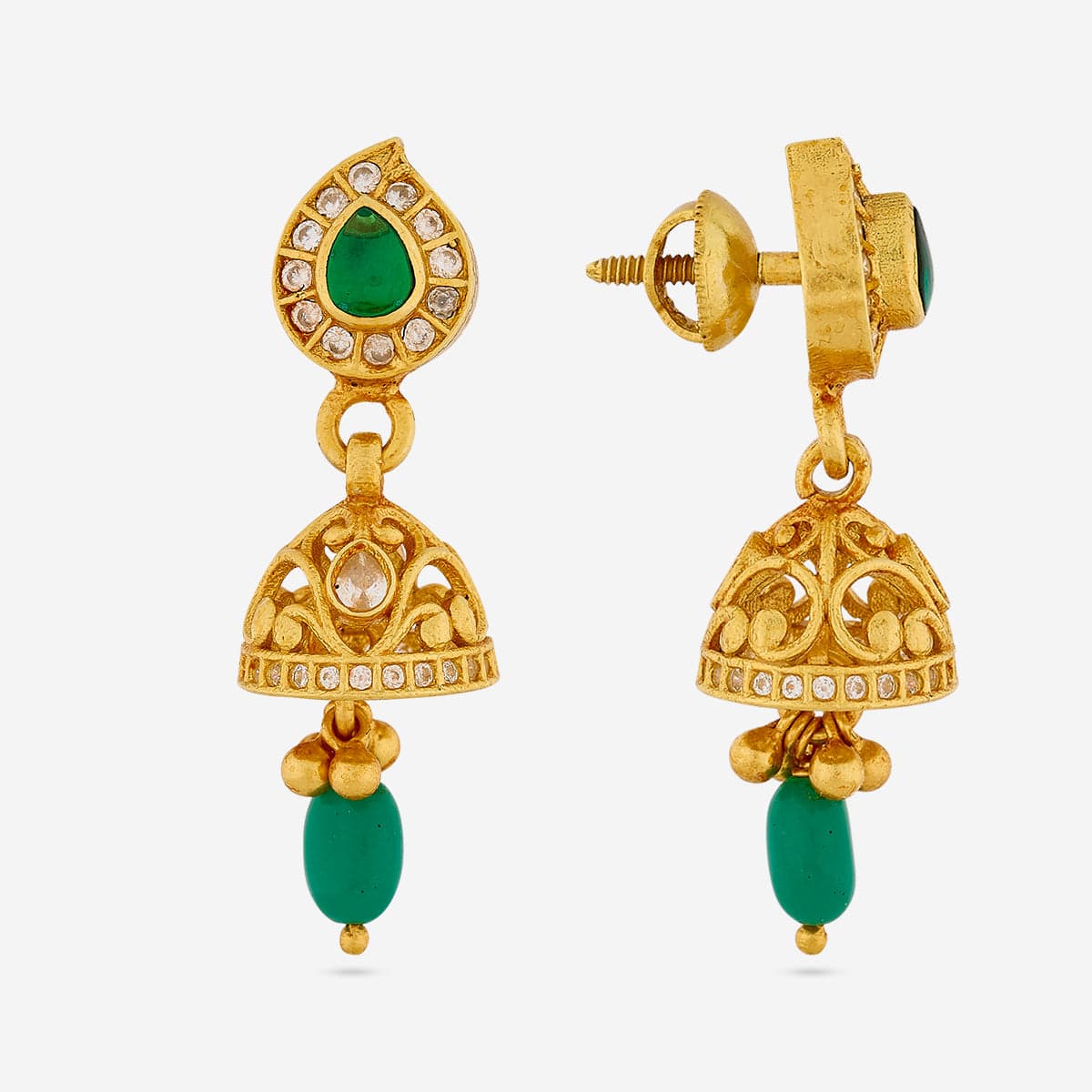 Silver Temple Earring 190627 - Image 7