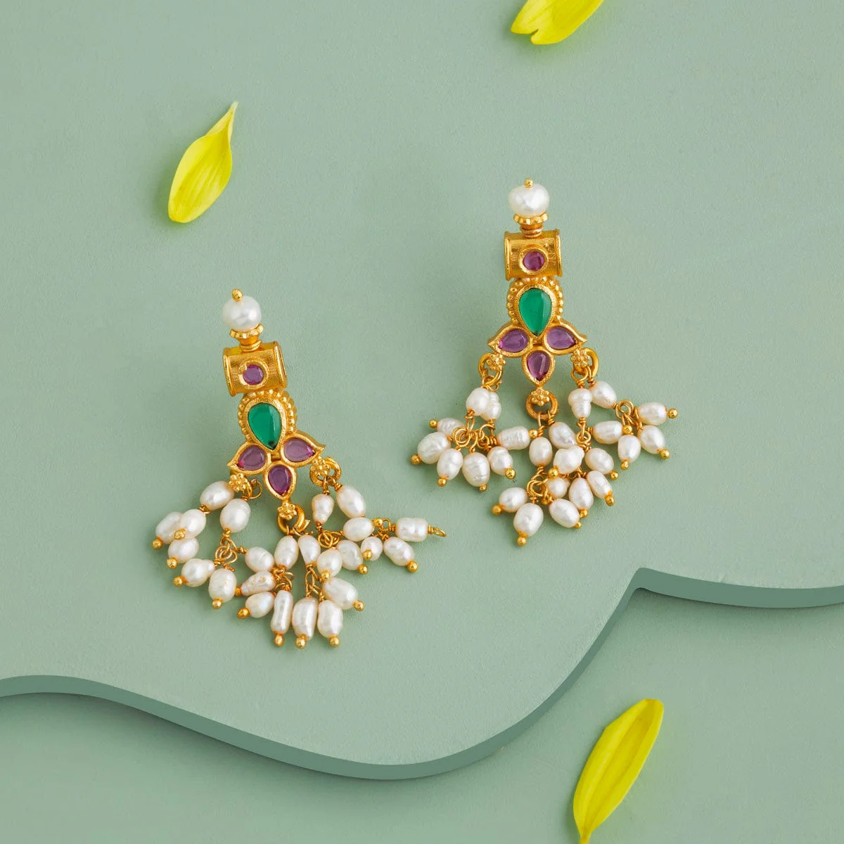 Silver Temple Earring 190844 - Image 2