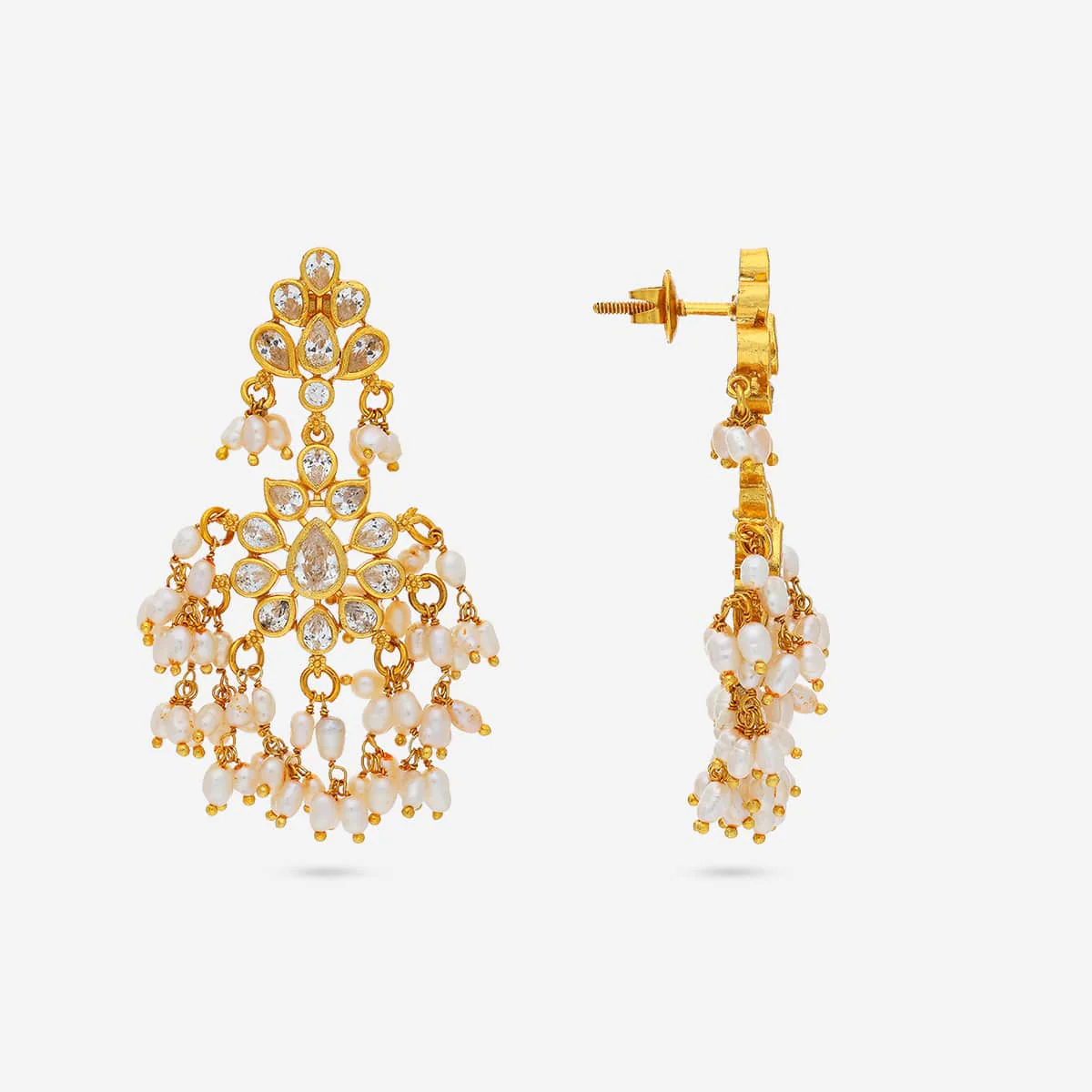 Silver Temple Earring 190845 - Image 7