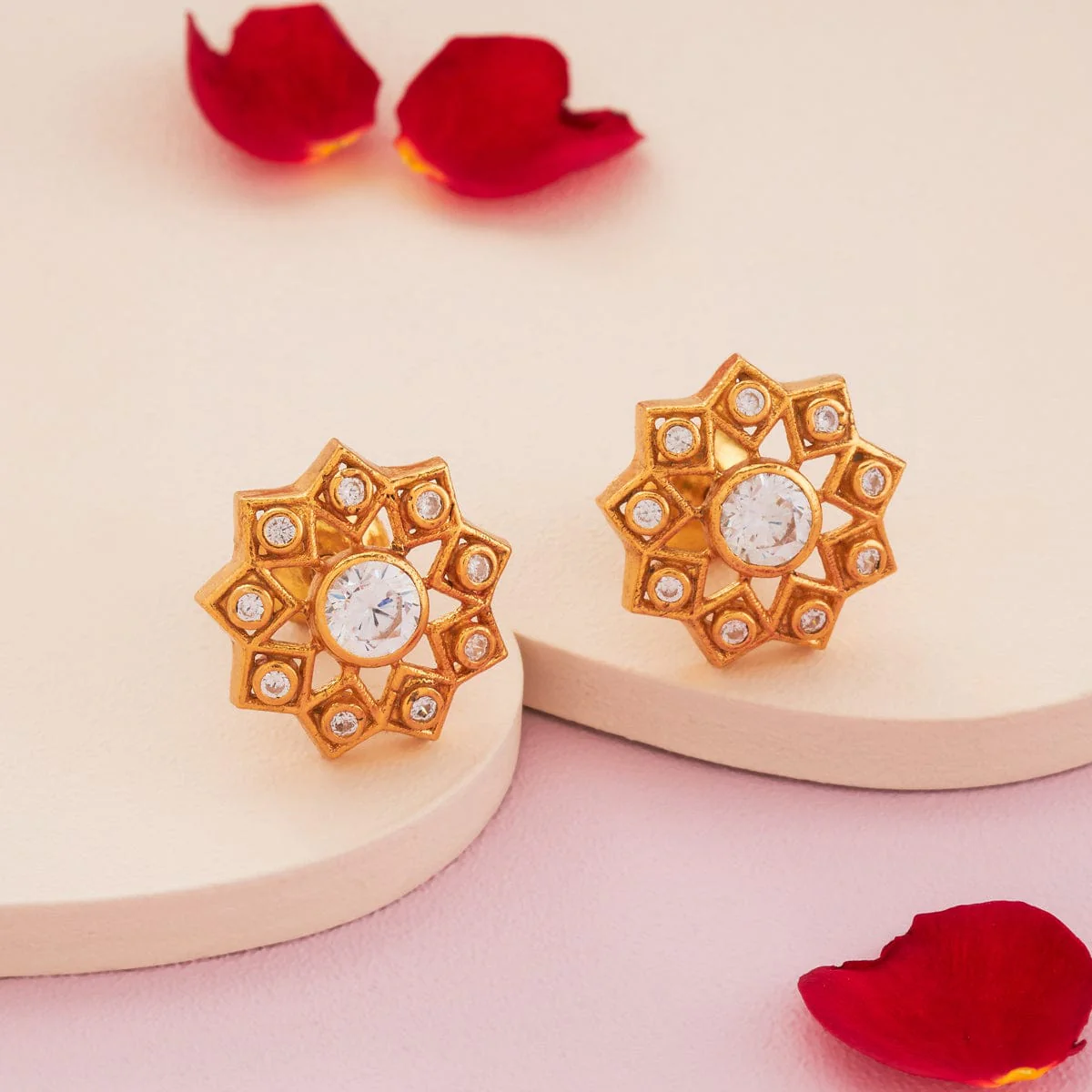 Silver Temple Earring 191828 - Image 2