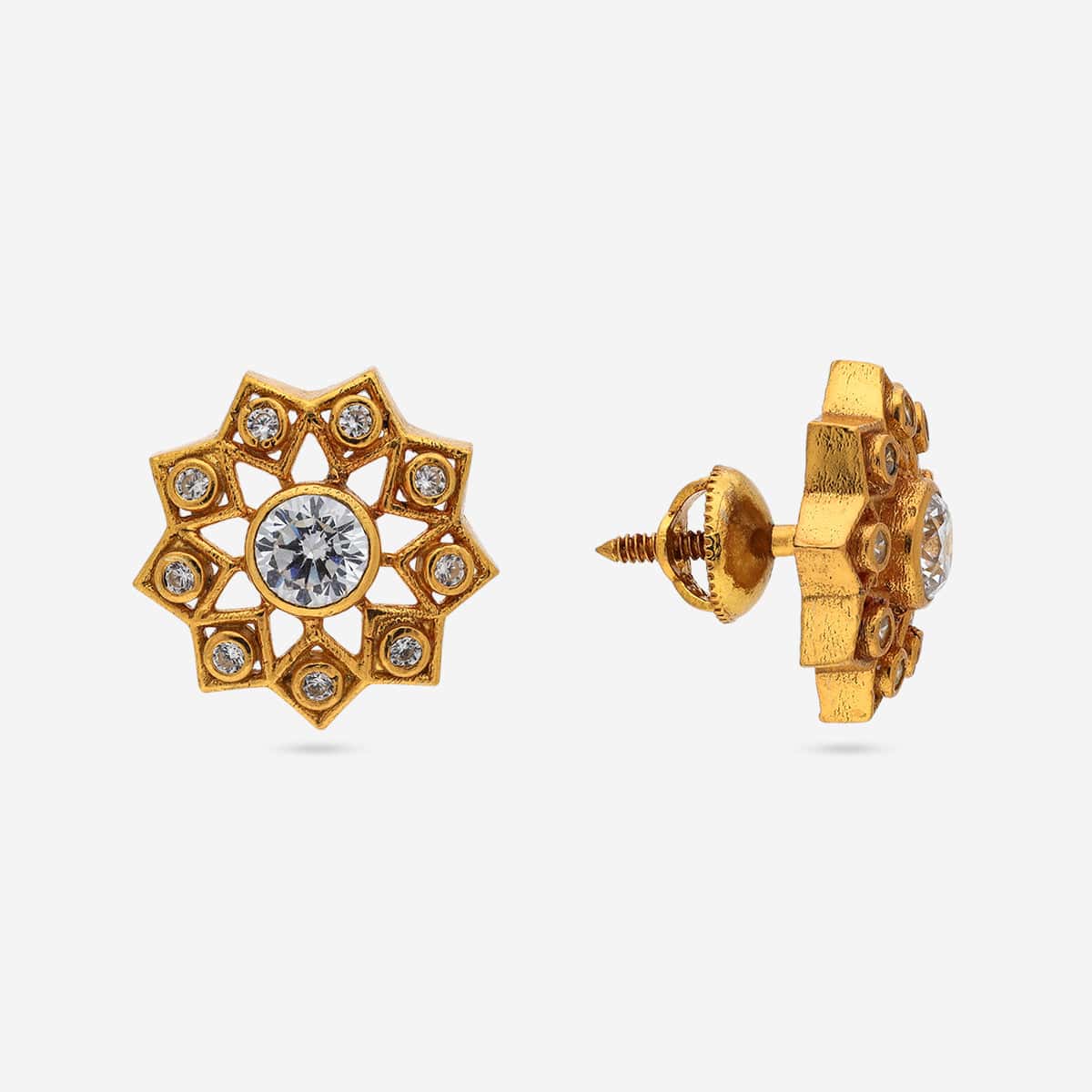 Silver Temple Earring 191828 - Image 4