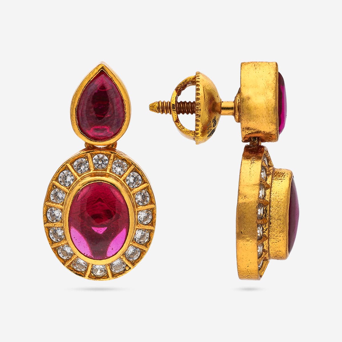 Silver Temple Earring 191831 - Image 3
