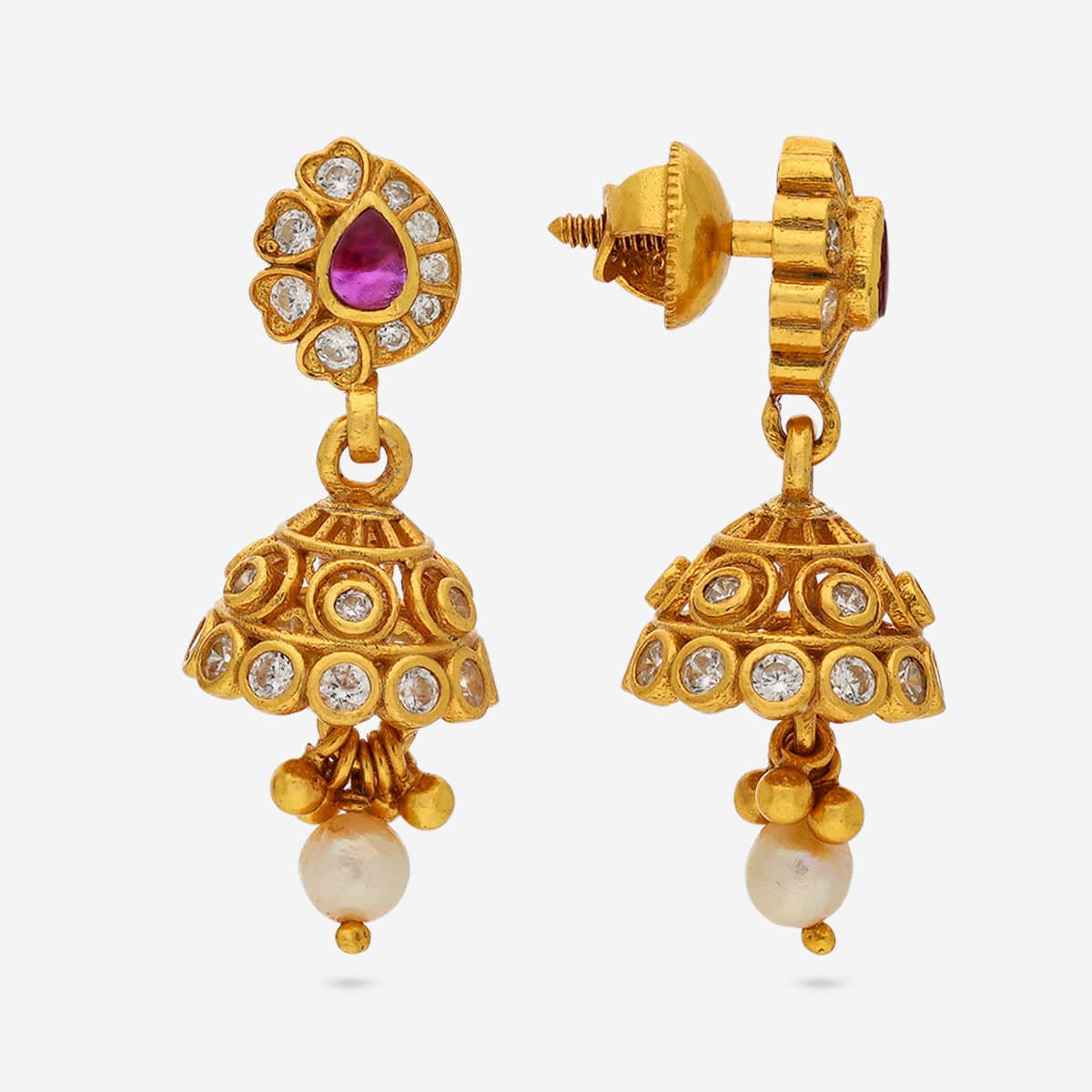 Silver Temple Earring 191893 - Image 4