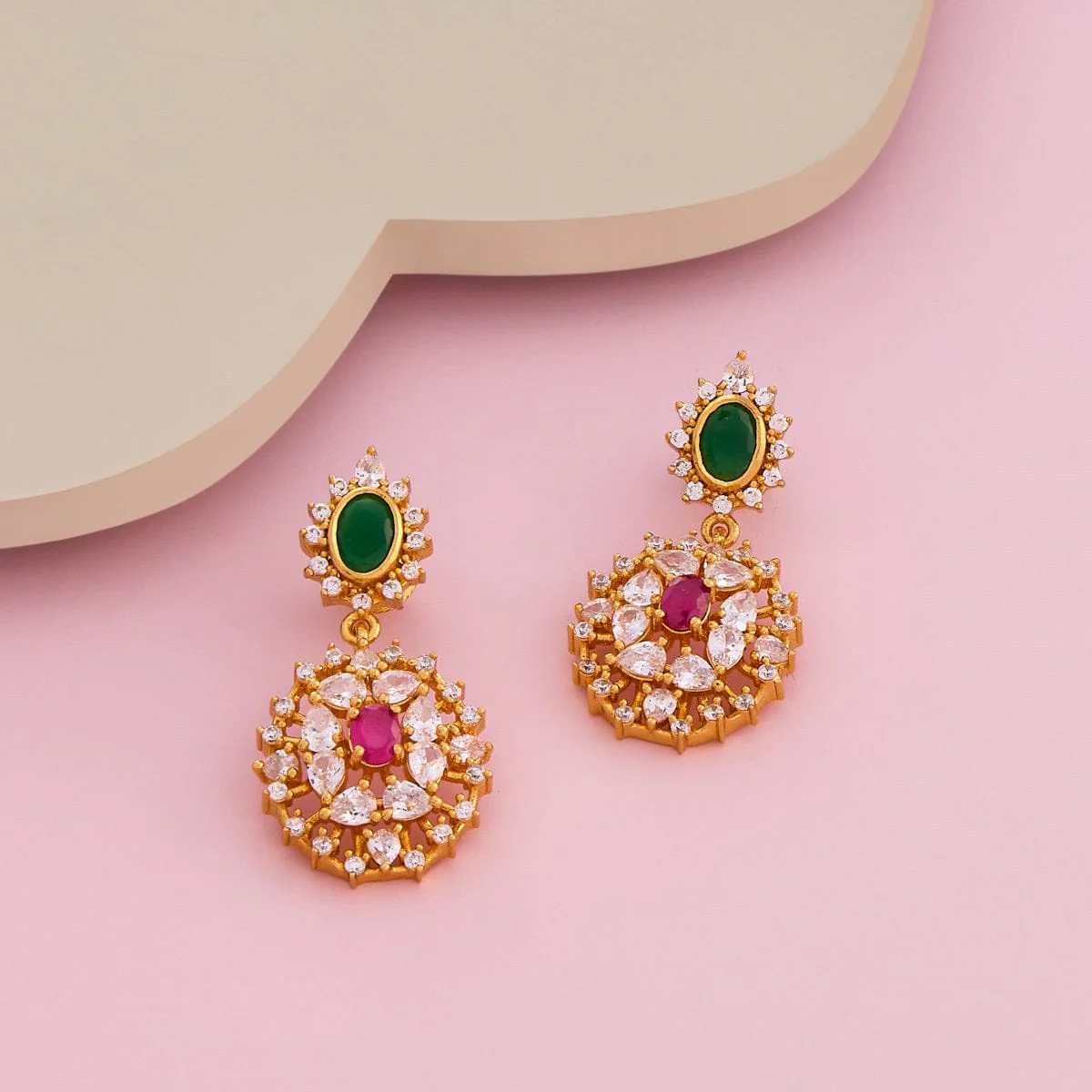 Silver Temple Earring 193282 - Image 2