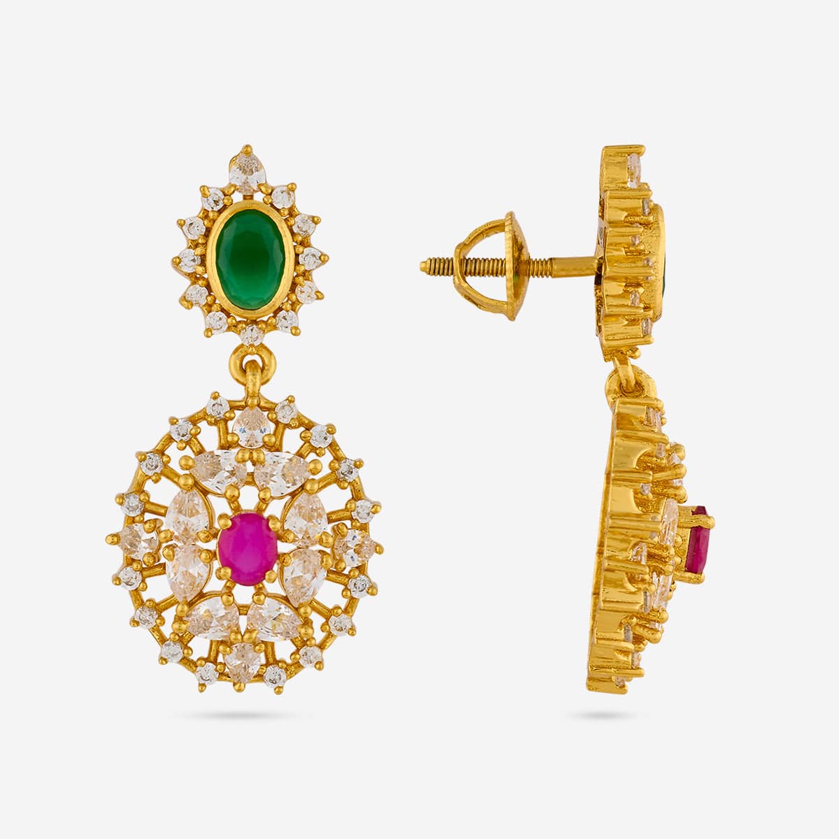 Silver Temple Earring 193282 - Image 4