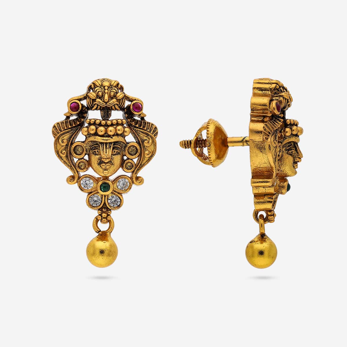 Silver Temple Earring 193292 - Image 4
