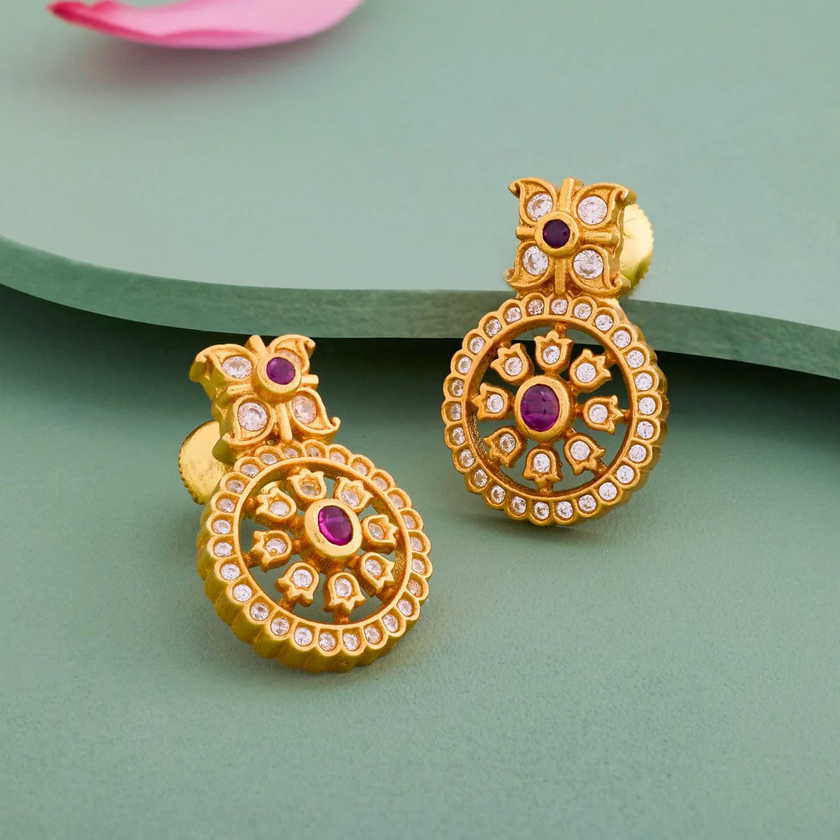 Silver Temple Earring 193851 - Image 2
