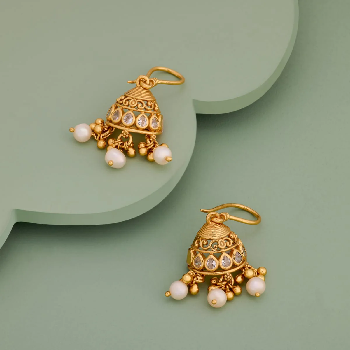 Silver Temple Earring 197013 - Image 2