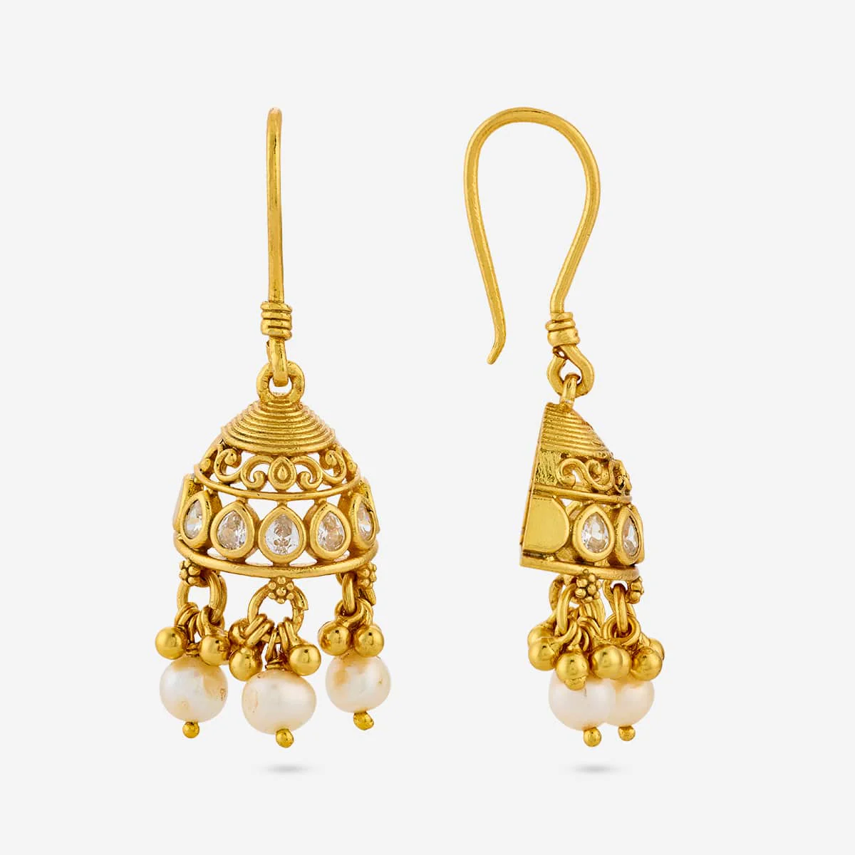 Silver Temple Earring 197013 - Image 4