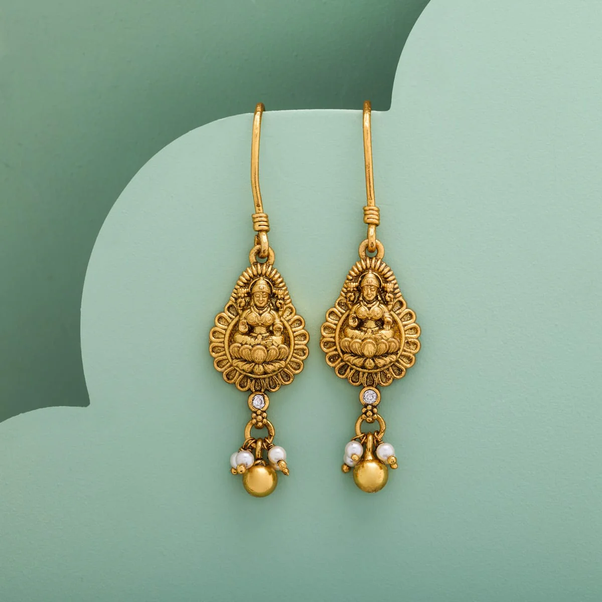 Silver Temple Earring 197014 - Image 2