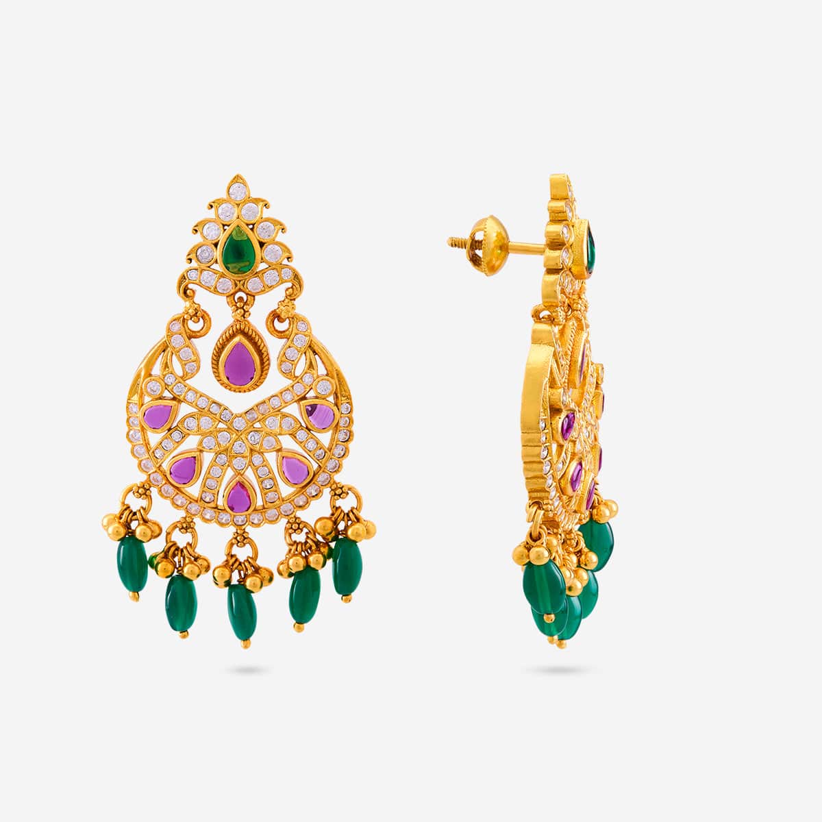 Silver Temple Earring 197043 - Image 4