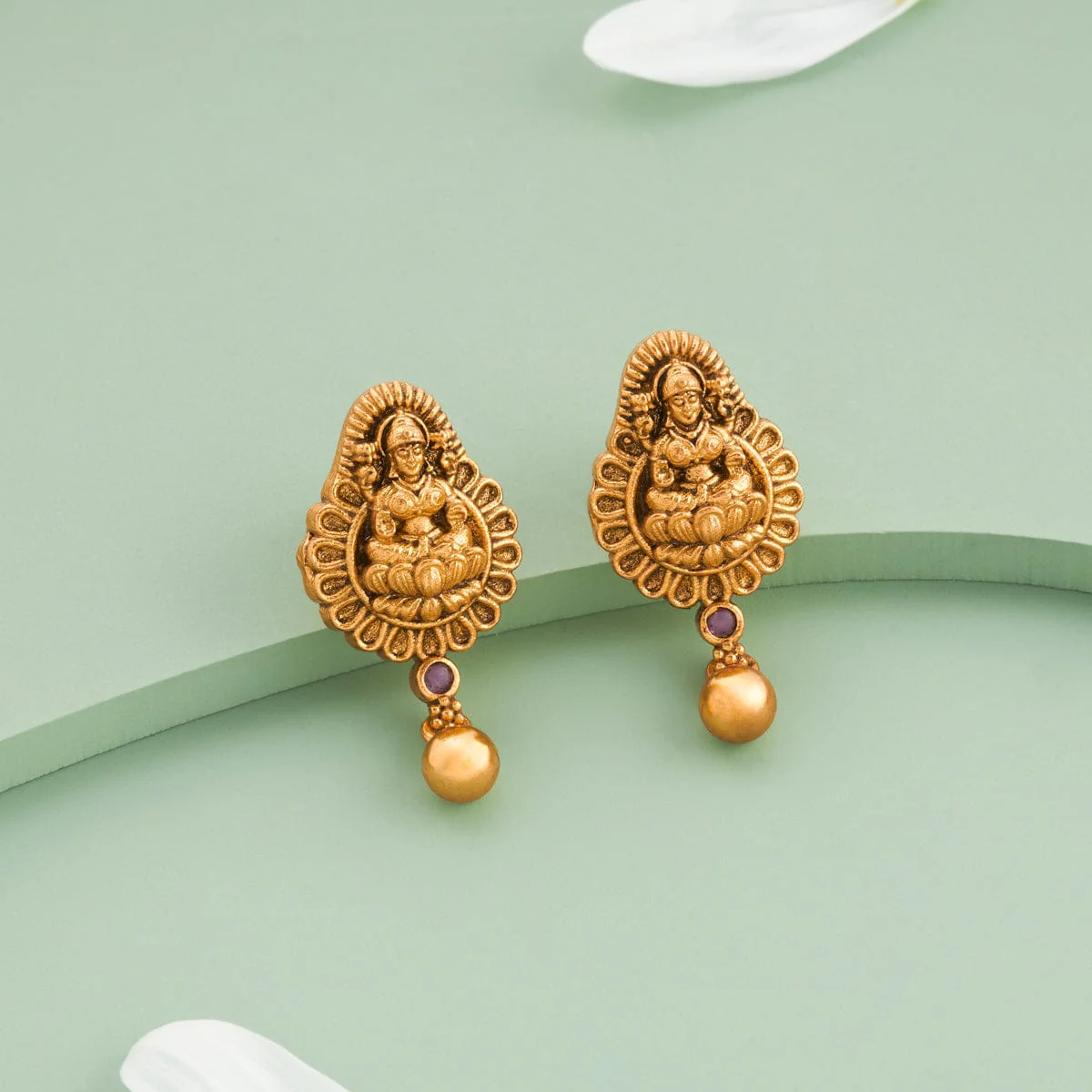 Silver Temple Earring 197054 - Image 2