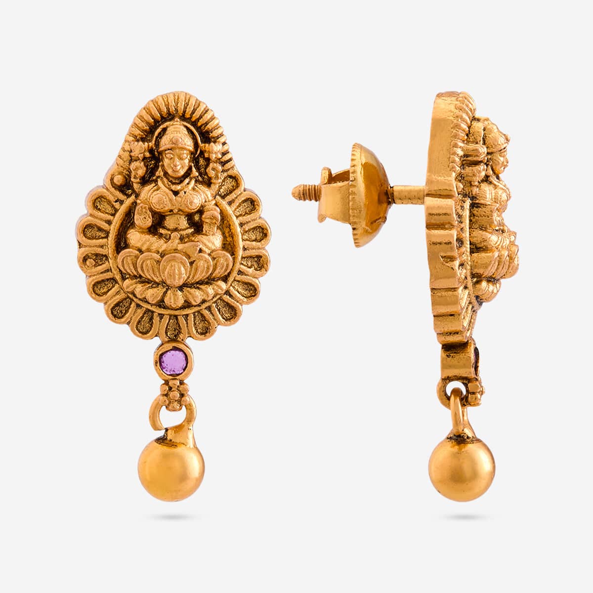 Silver Temple Earring 197054 - Image 3