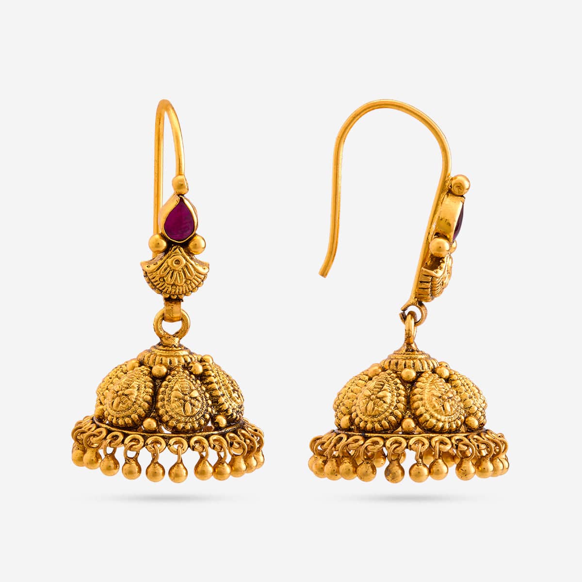 Silver Temple Earring 197059 - Image 4