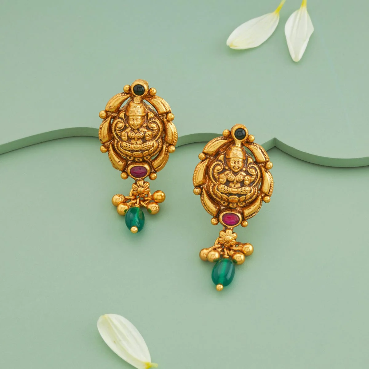 Silver Temple Earring 197090 - Image 2