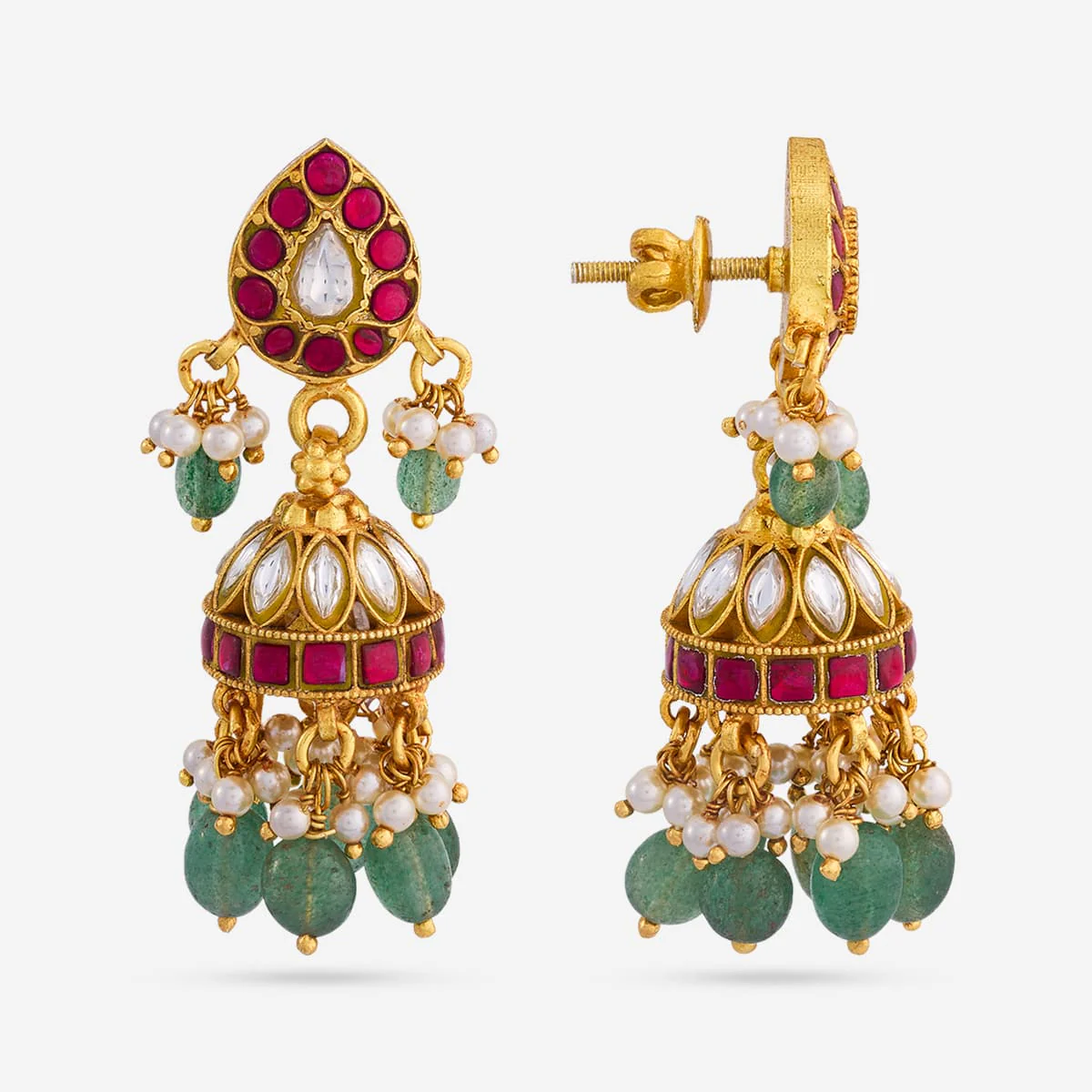 Silver Temple Earring 198429 - Image 3
