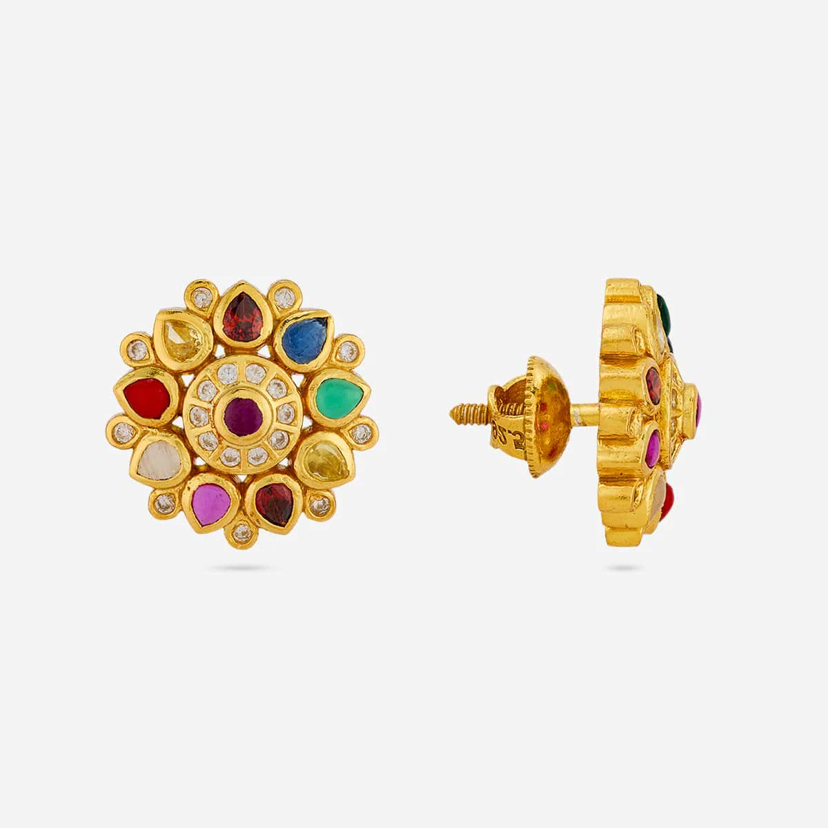 Silver Temple Earring 198566 - Image 3