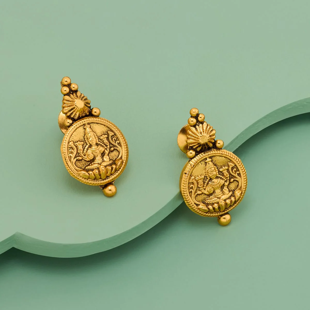 Silver Temple Earring 198567 - Image 2