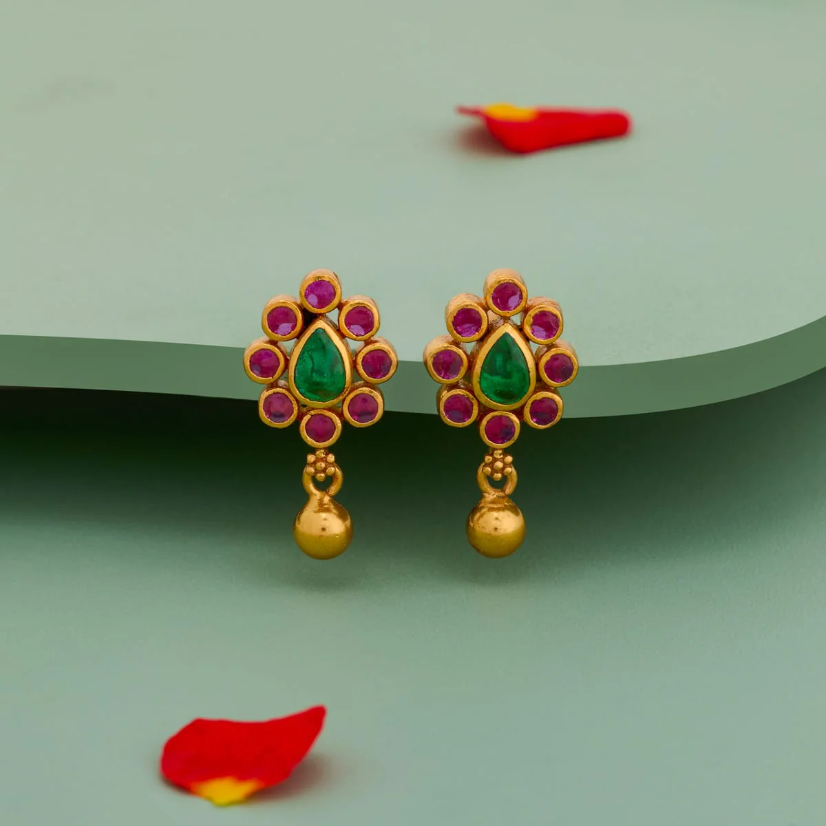 Silver Temple Earring 198569 - Image 2