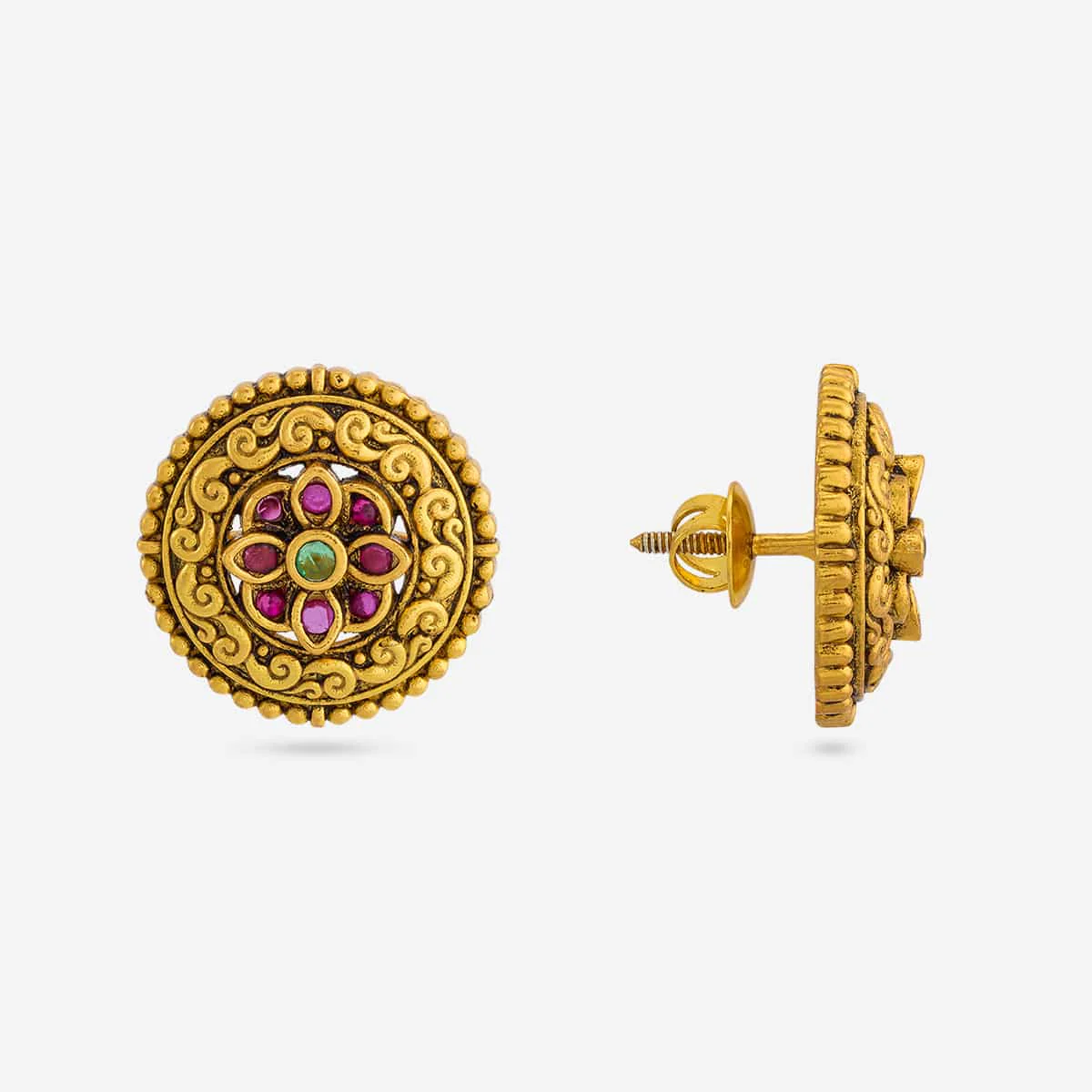 Silver Temple Earring 198570 - Image 3