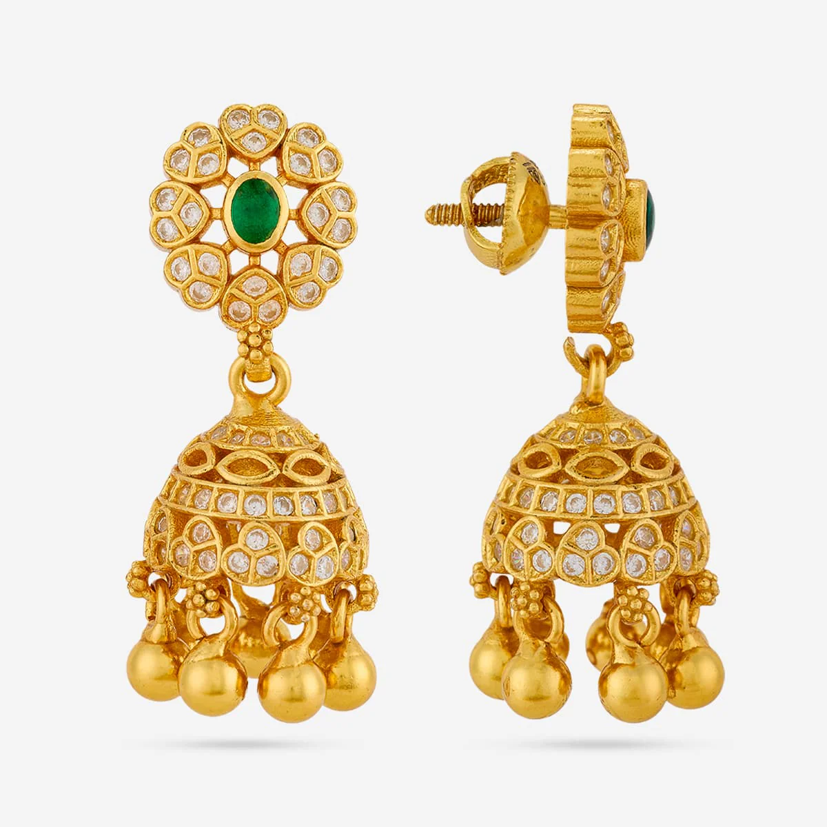 Silver Temple Earring 198575 - Image 3