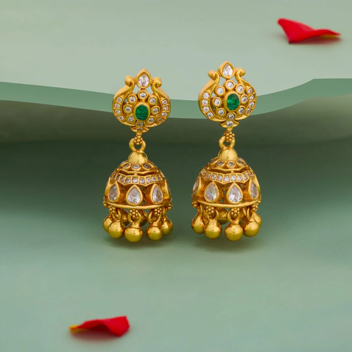 Silver Temple Earring 198576 - Image 2