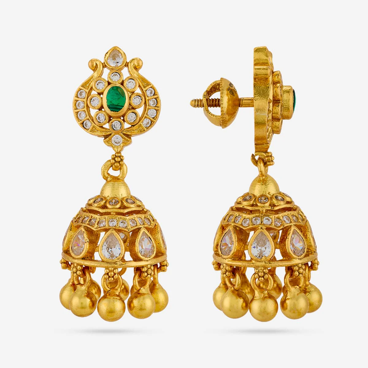 Silver Temple Earring 198576 - Image 3