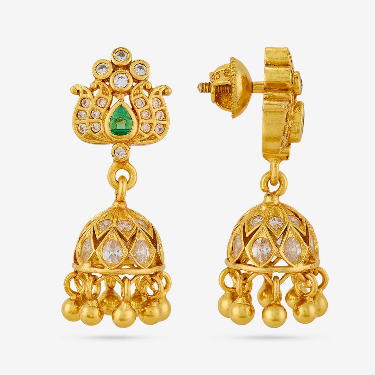 Silver Temple Earring 198577 - Image 3