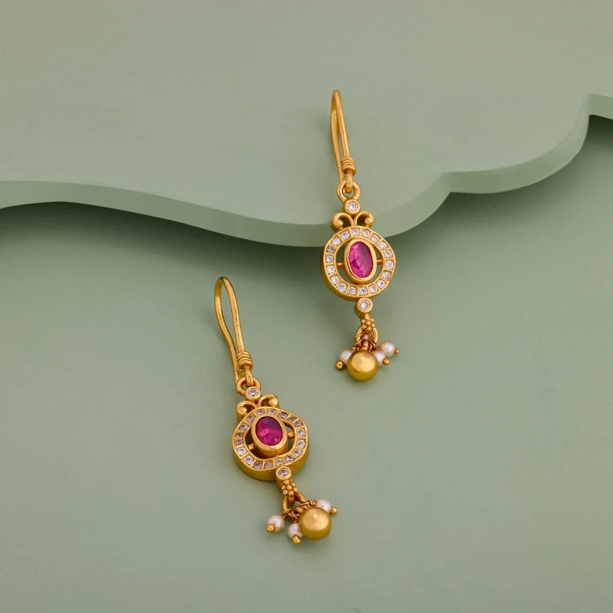 Silver Temple Earring 198599 - Image 2