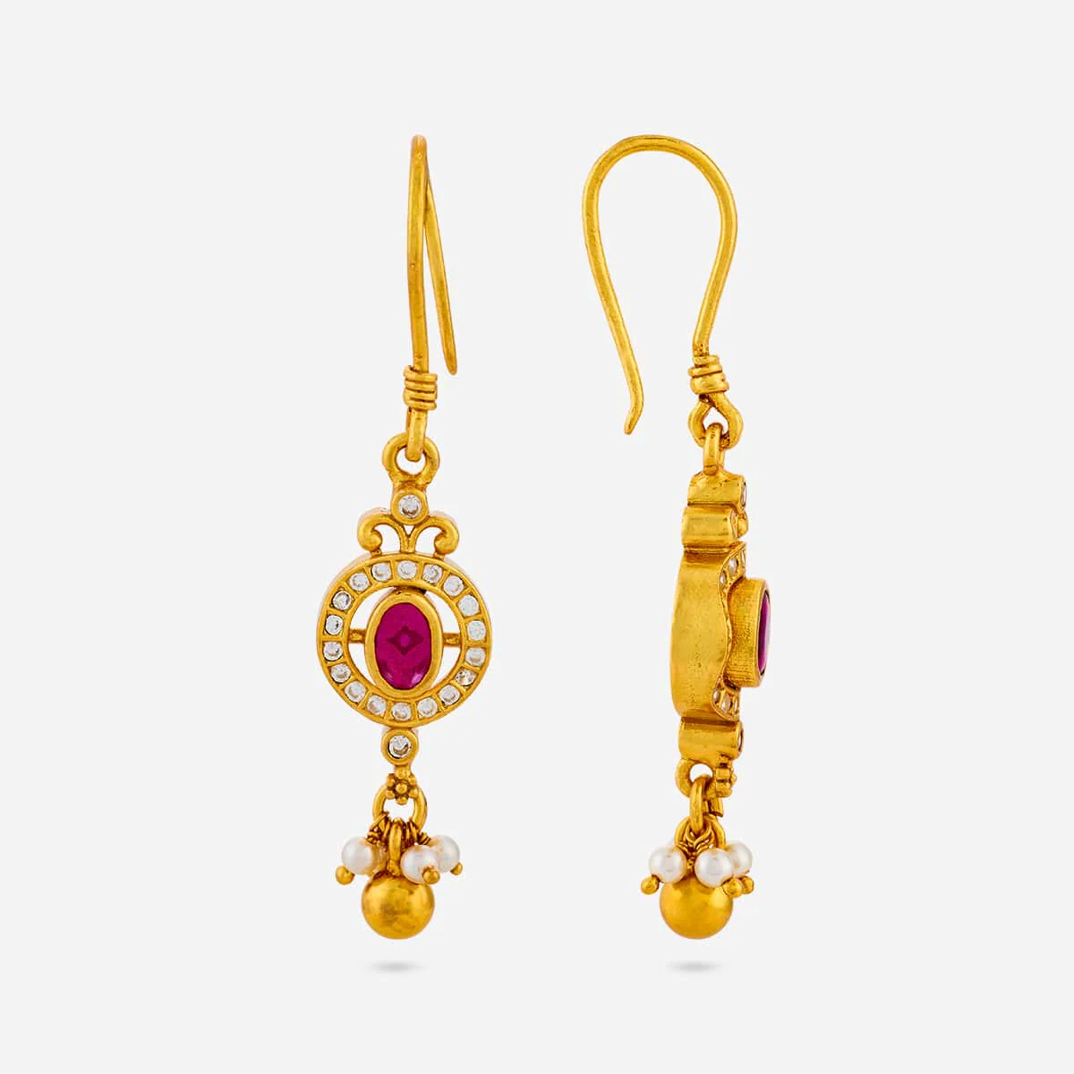 Silver Temple Earring 198599 - Image 3