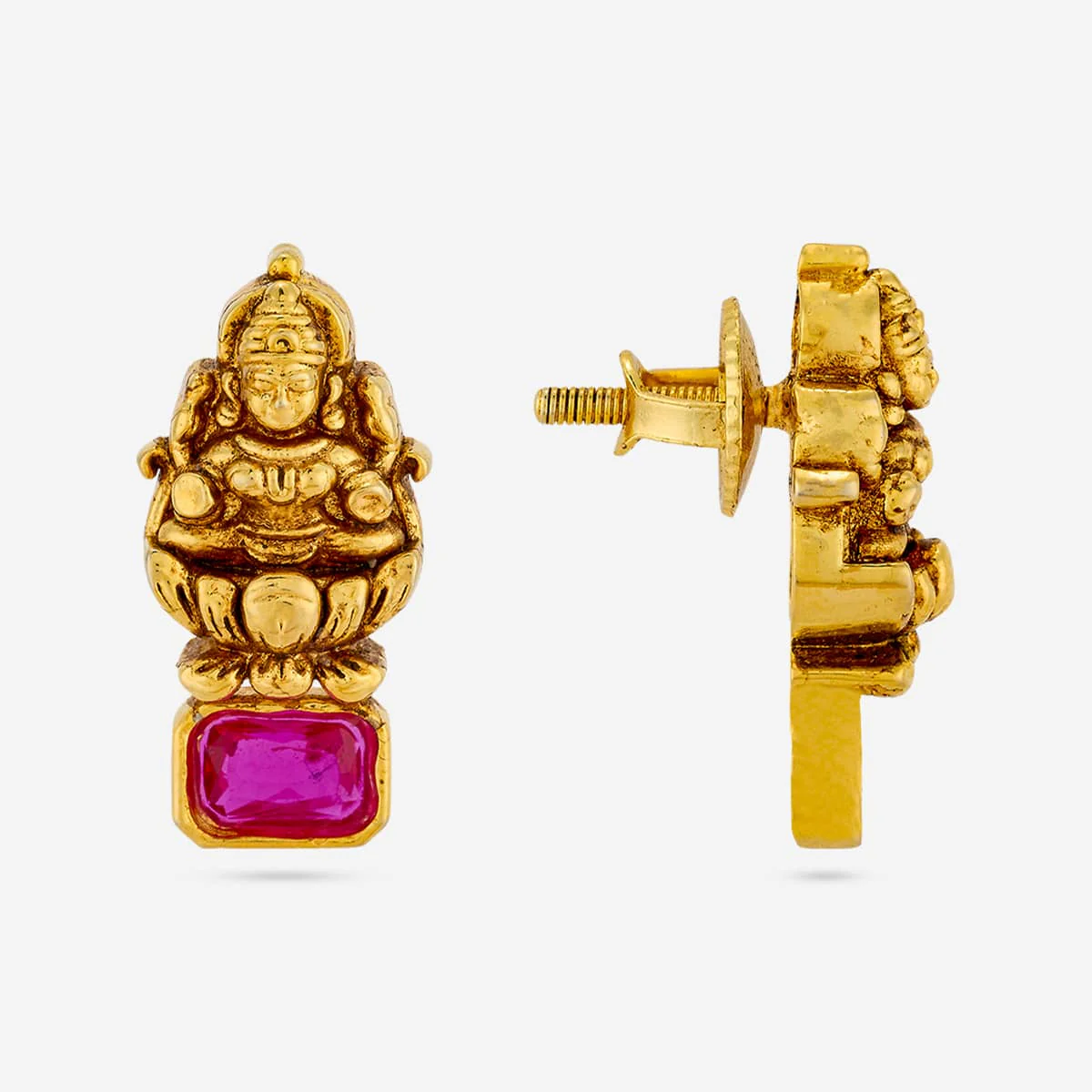 Silver Temple Earring 198671 - Image 3