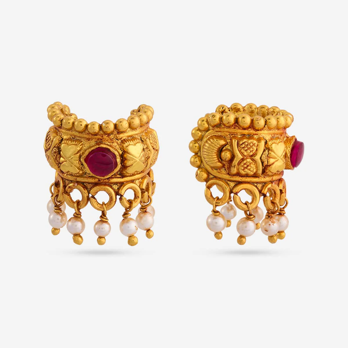 Silver Temple Earring 199501 - Image 3