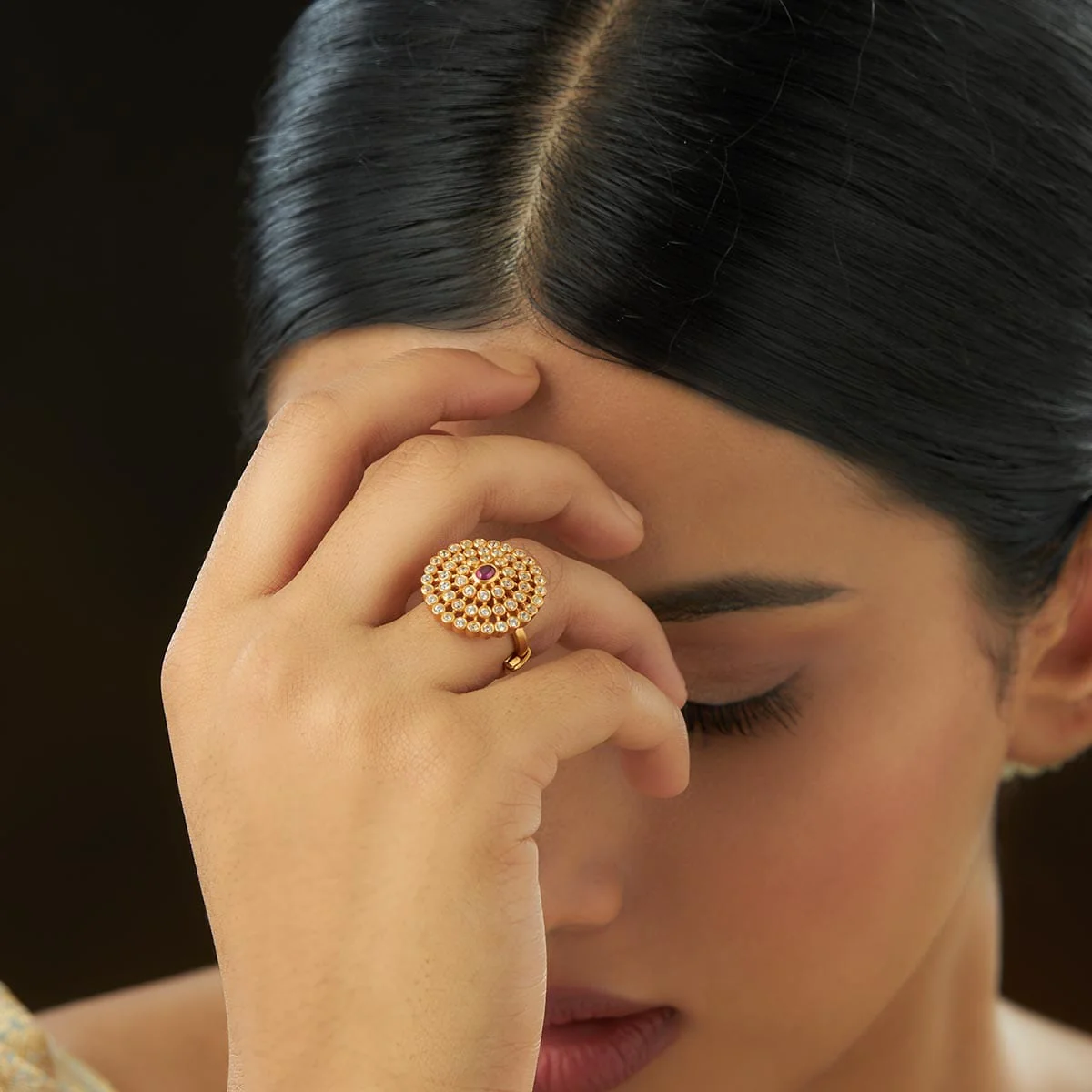 Silver Temple Finger Ring 147609 - Image 2