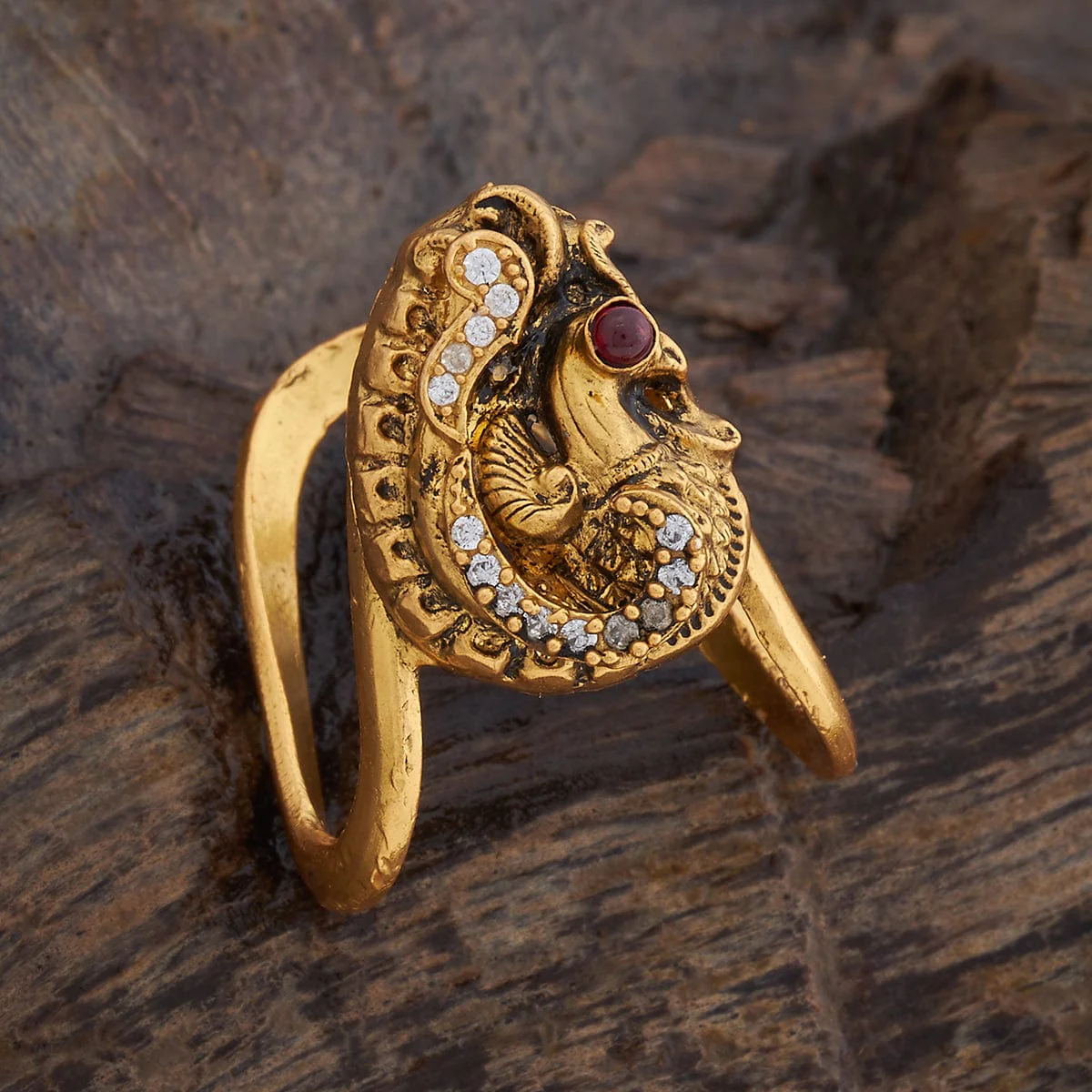 Silver Temple Finger Ring 178138 - Image 3