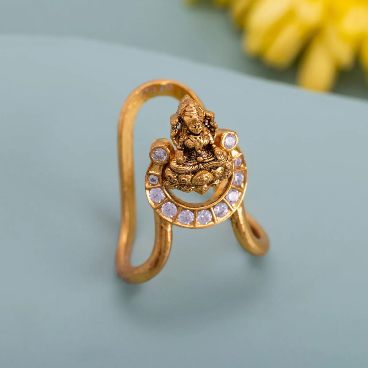 Silver Temple Finger Ring 185407 - Image 2