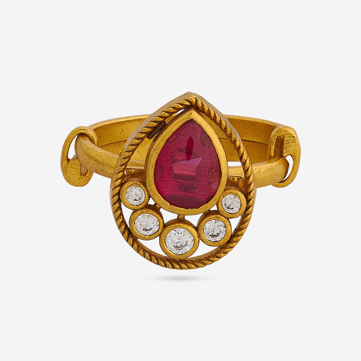 Silver Temple Finger Ring 190553 - Image 4