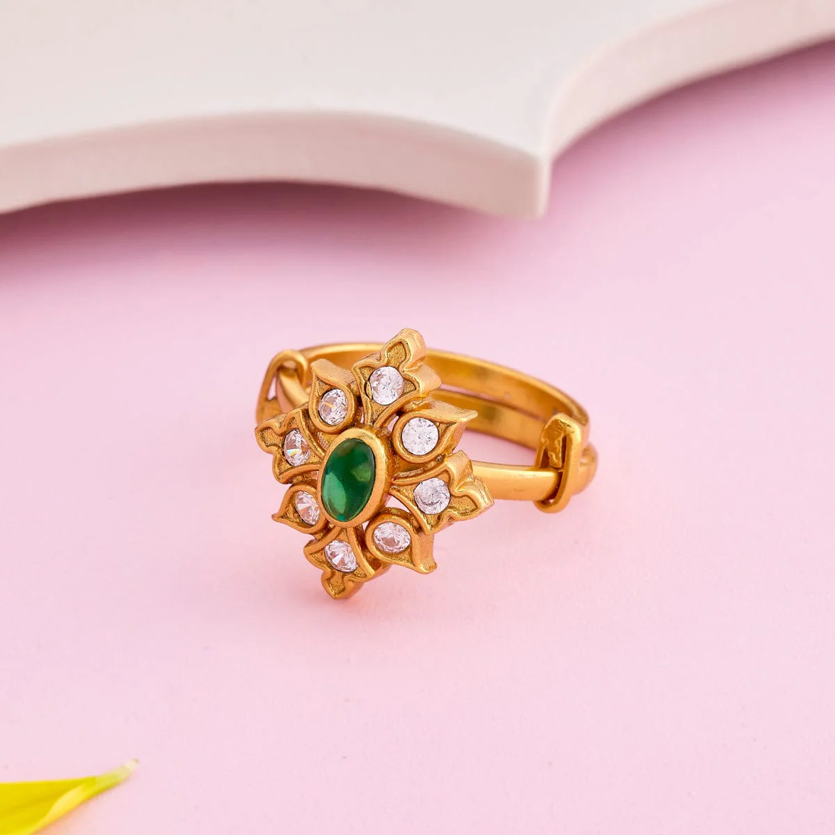 Silver Temple Finger Ring 190559 - Image 2