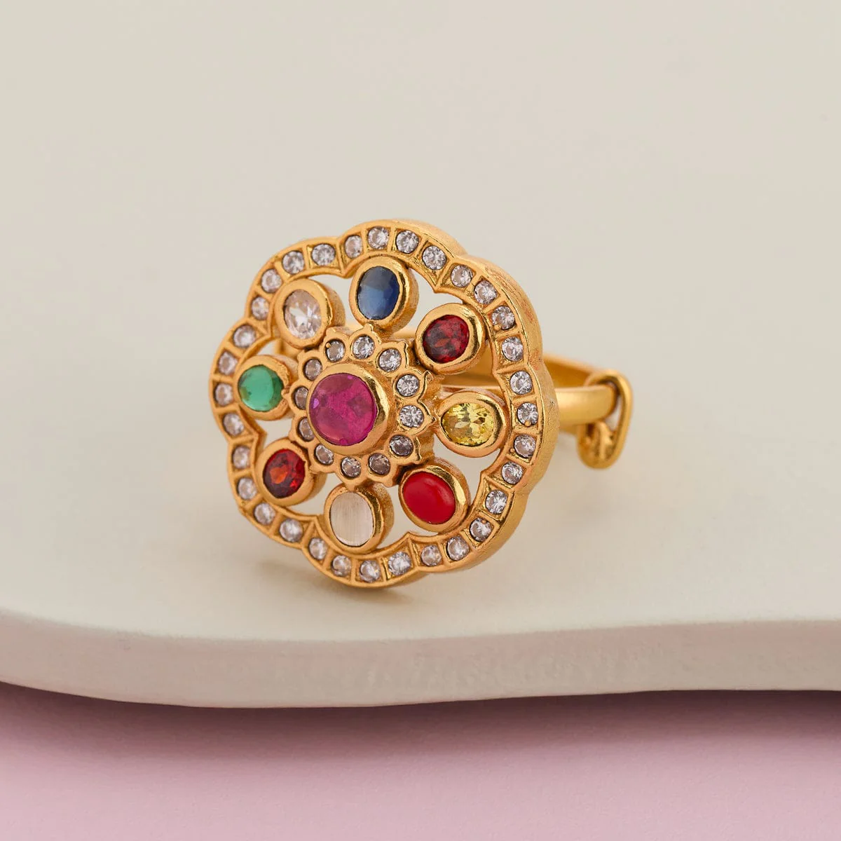 Silver Temple Finger Ring 190561 - Image 2