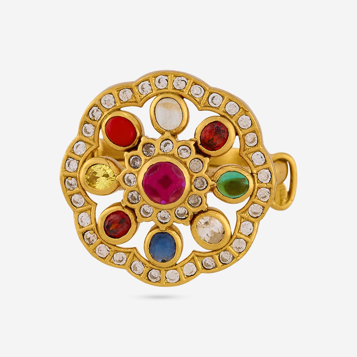 Silver Temple Finger Ring 190561 - Image 4
