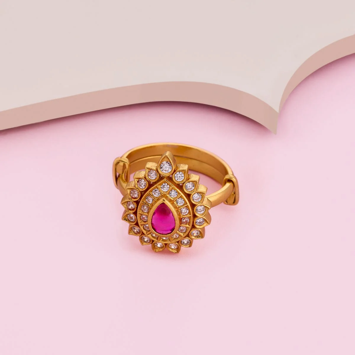 Silver Temple Finger Ring 190563 - Image 2