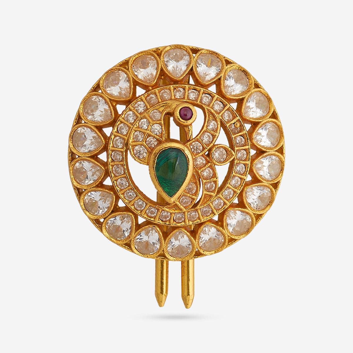 Silver Temple Hair Brooch 188188