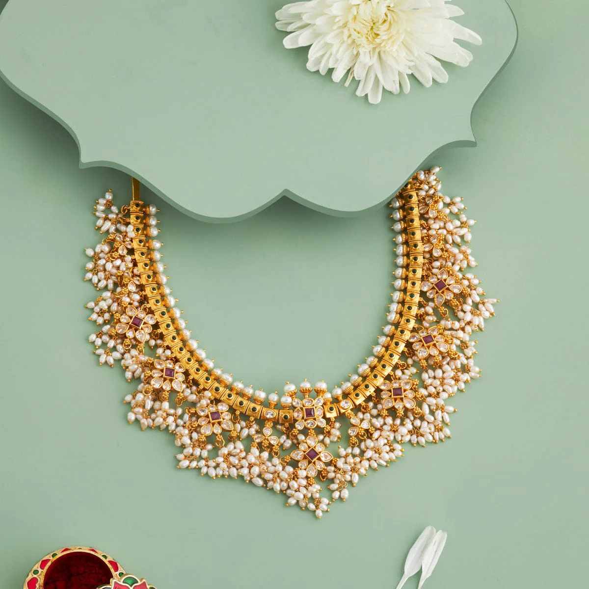 Silver Temple Necklace 141411 - Image 2